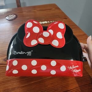 The Creme Shop x Minnie Mouse Bow Cosmetic Bag - Red & Black